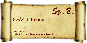 Szél Bence névjegykártya